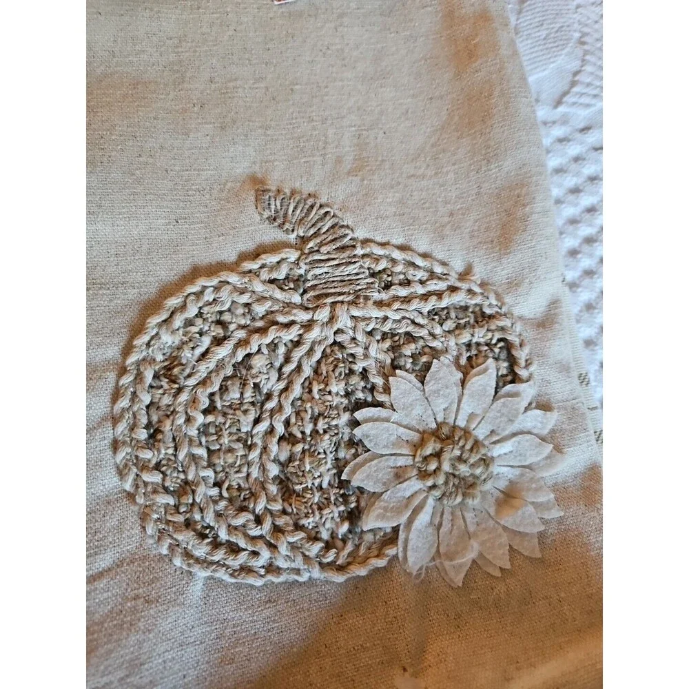 Rachel Ashwell Farmhouse Towels Set of 3 Fall Hallowen Thanksgiving 20x 28